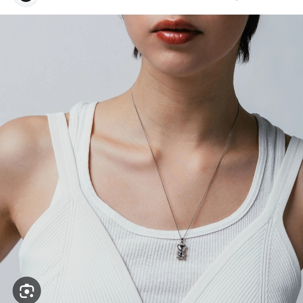 Gummy Bear Stainless Steel Pendant Necklace